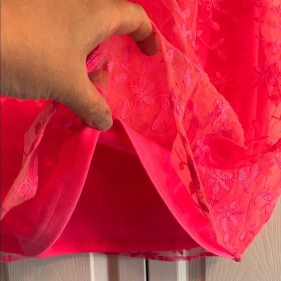 JODIFL Pink Floral Lace Blouse, NWOT - Picture 5 of 13